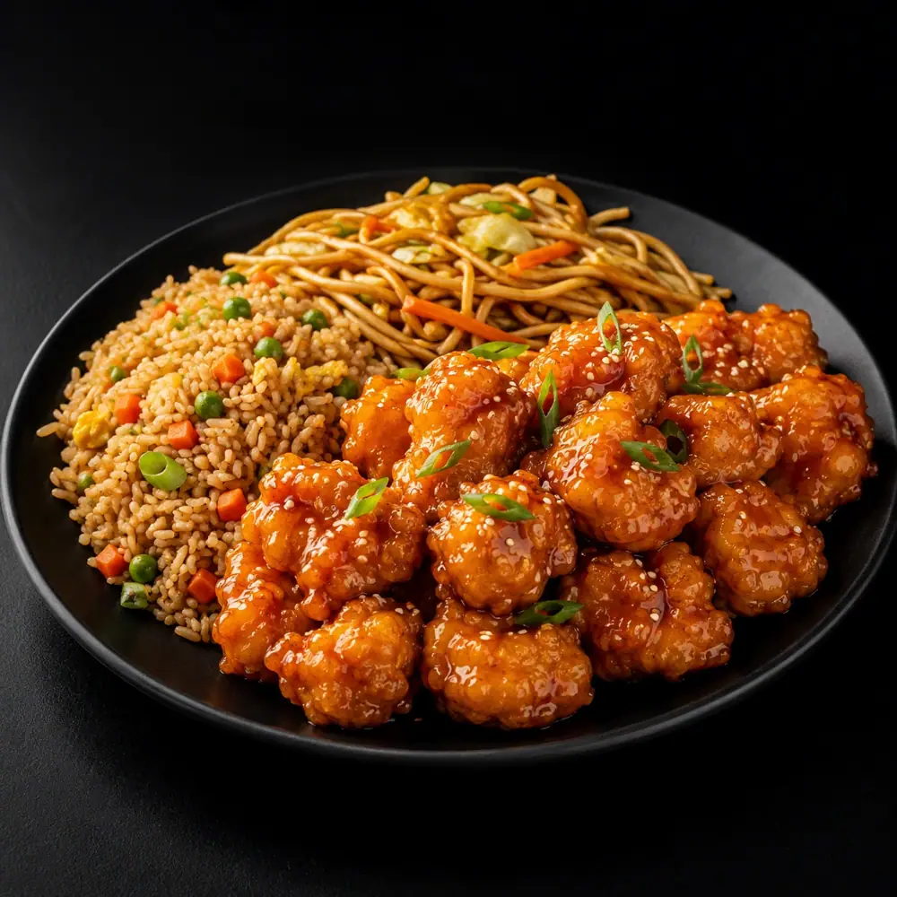 Panda Express Orange Chicken Plate